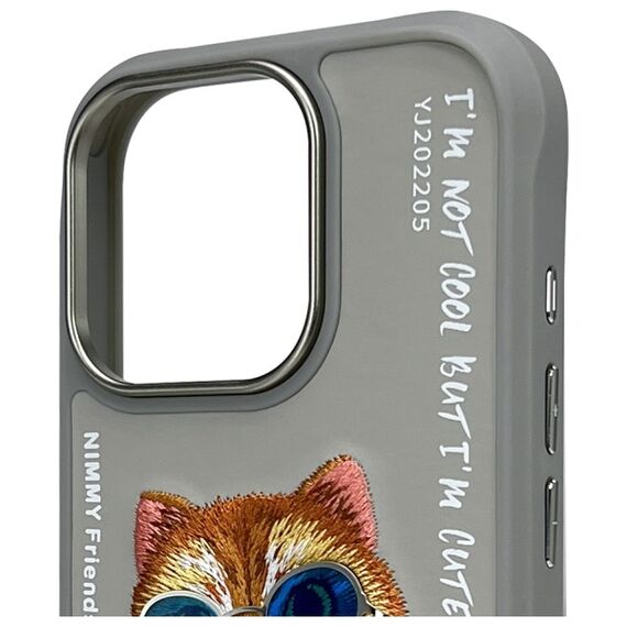 Nimmy Glasses Cool Cat Case for iPhone 16 Pro - Gray - Apple Cases - Cases - Techbox