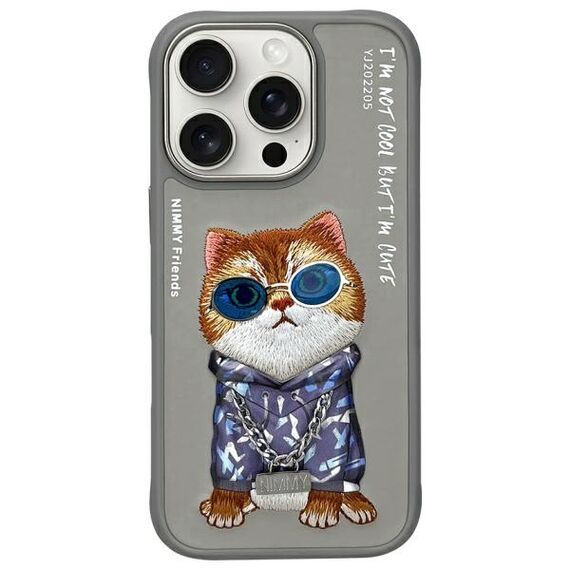 Nimmy Glasses Cool Cat Case for iPhone 16 Pro Max - Gray - Apple Cases - Cases - Techbox