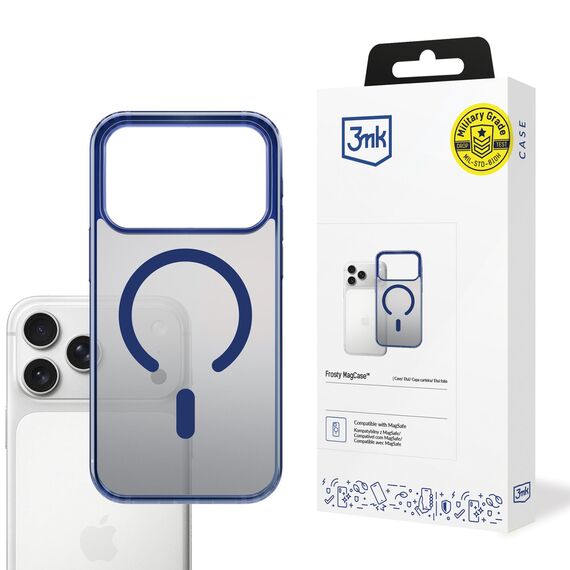 3mk Frosty MagCase for iPhone 17 Pro Max - Blue
