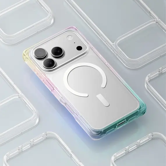 AmazingThing Omni case for iPhone 17 Pro compatible with MagSafe - transparent-rainbow - Apple Cases - Cases - Techbox
