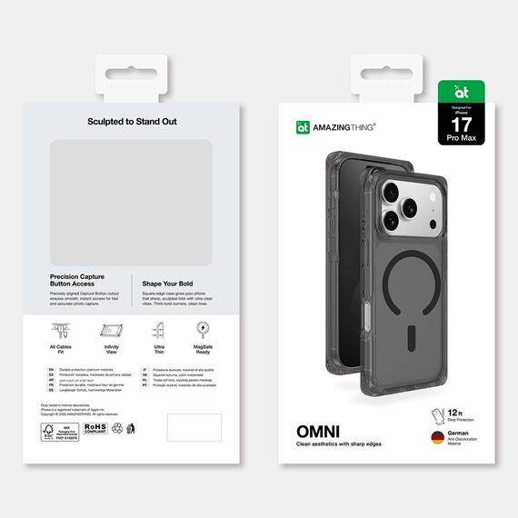 AmazingThing Omni Case for iPhone 17 Pro Max Compatible with MagSafe - Black | Techbox