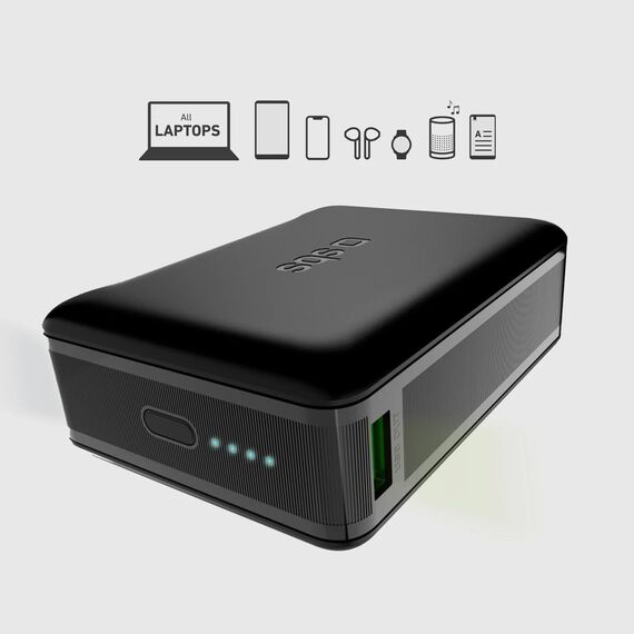 Powerbank SBS 20000mAh 65W PD AFC USB-C USB-A for laptop, tablet, smartphone - black | Techbox