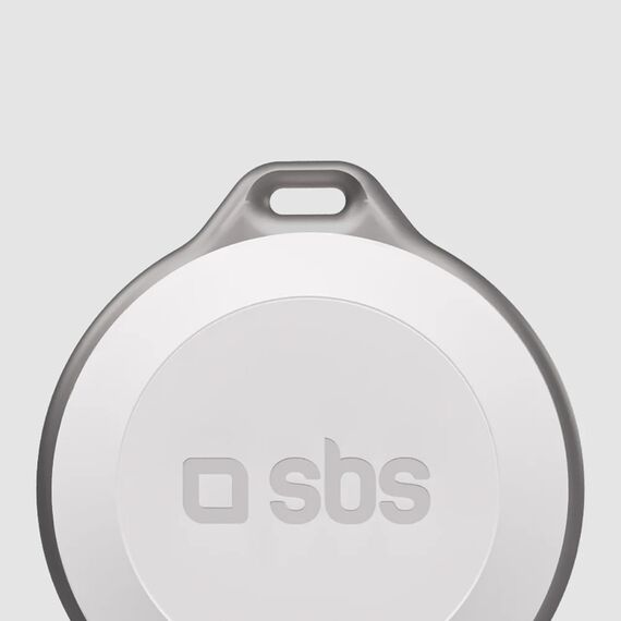 SBS Track My Circle Waterproof IP65 Locator Compatible with Apple Find My - White | Techbox