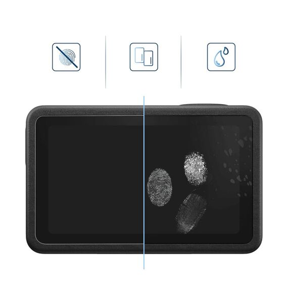 Tech-Protect Glass Fit+ 2-pack tempered glass for DJI Osmo Action 5 Pro - transparent - Uncategorized Screen Protection (2) - Screen & Camera Protection - Techbox