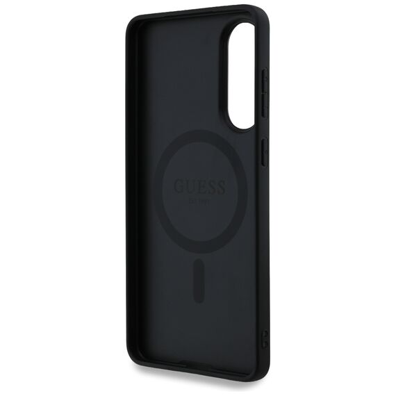 Guess 4G Ring Classic Logo MagSafe Case for Samsung Galaxy S25 Edge - Black | Techbox