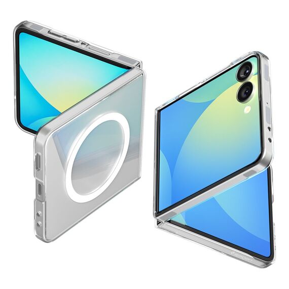 Spigen AirSkin Mag MagSafe Case for Samsung Galaxy Z Flip 7 - Clear and White | Techbox