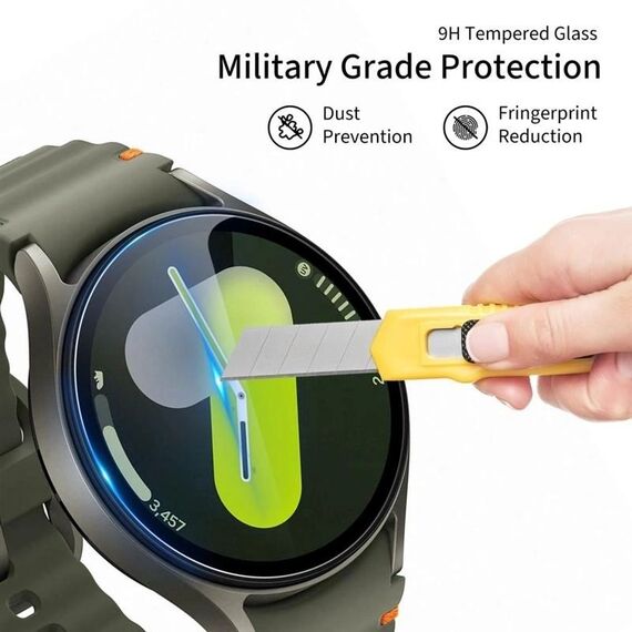 Tech-Protect Glass Fit+ 2-pack tempered glass for Samsung Galaxy Watch 8 Classic 46 mm - transparent | Techbox