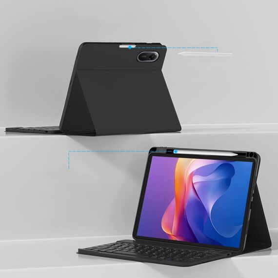 Tech-Protect SC Pen Case for Xiaomi Redmi Pad 2 11.0 with Keyboard - Black - Tablet Accessories - Tablet PC & Accessories - Techbox