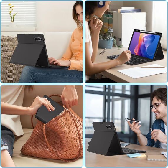 Tech-Protect SC Pen Case for Xiaomi Redmi Pad 2 11.0 with Keyboard - Black - Tablet Accessories - Tablet PC & Accessories - Techbox