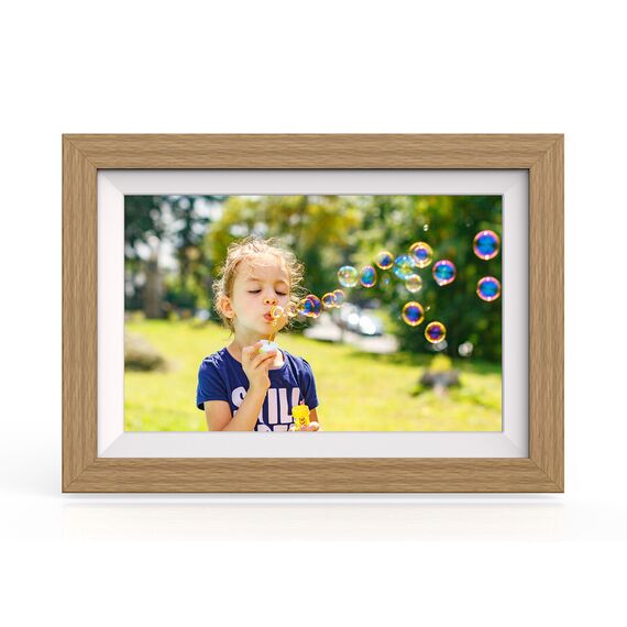 Wozinsky WRC-32 10.1" Digital Photo Frame with Frameo 32GB App - Light Brown | Techbox
