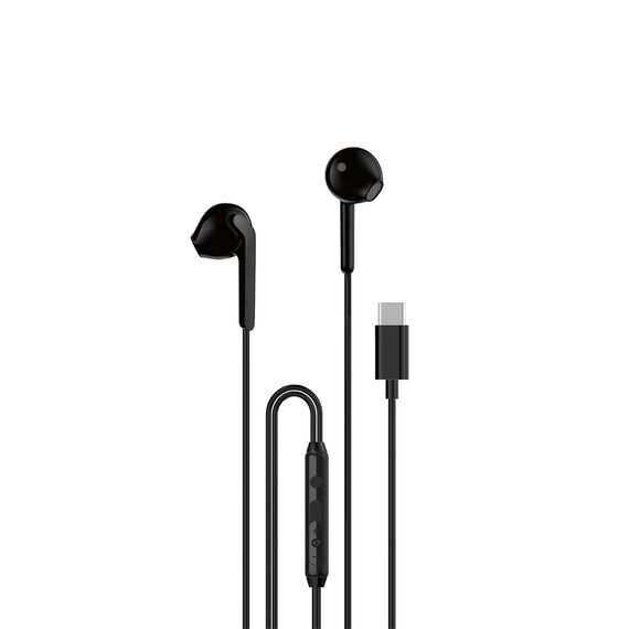 Dudao X3C In-Ear Wired USB-C Headphones 1.2m - Black - Headsets - Speakers & Headphones - Techbox