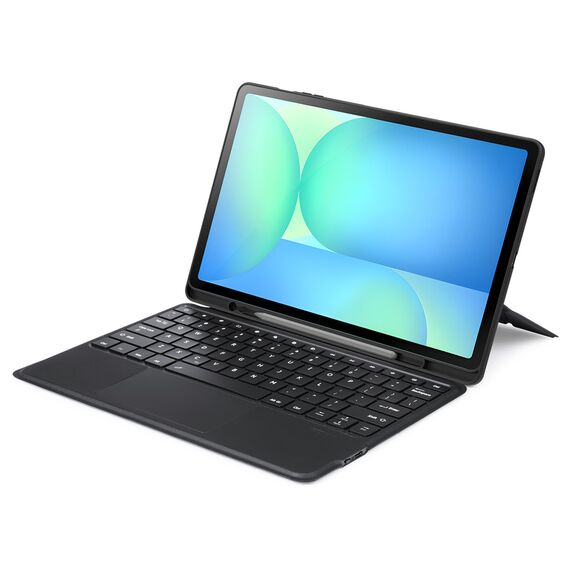 Etui z klawiaturą Dux Ducis (DK series) na Samsung Tab S10 FE+ (Plus) z podświetleniem - czarna | Techbox