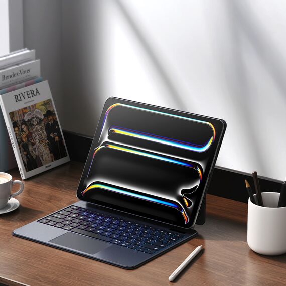 Etui z klawiaturą Dux Ducis (MK series) na iPad Pro 13" (2024) - czarne - Tablet Accessories - Tablet PC & Accessories - Techbox