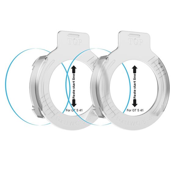 Tech-Protect Easy Set+ 2-pack tempered glass for Huawei Watch GT 5 41 mm - transparent | Techbox