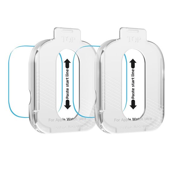 Tech-Protect Easy Set+ Tempered Glass 2-pack for Apple Watch Ultra 1/2 49mm - Clear | Techbox