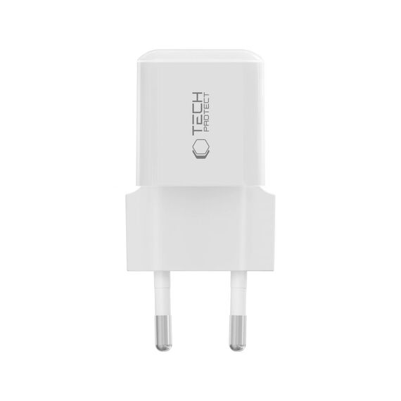 Tech-Protect NCM25 USB-C PD 25W Wall Charger - White
