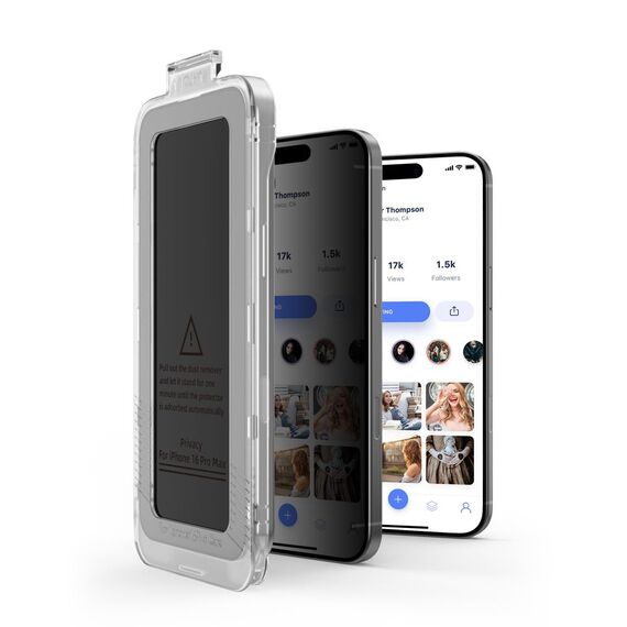 Tech-Protect Quick Set Spy+ Privacy Glass 2-pack for iPhone 15 / 16