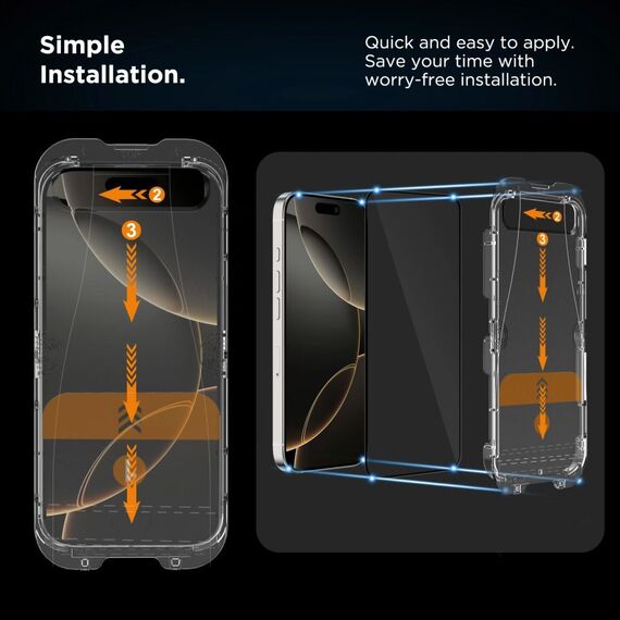 Tech-Protect Quick Set Spy+ Privacy Glass 2-pack for iPhone 16 Pro