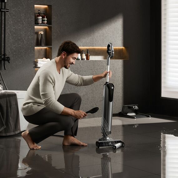 UWANT D700 Upright Vacuum Cleaner with Mopping Function and Charging Station - Gray | Techbox