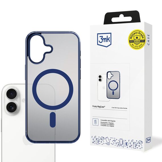3mk Frosty MagCase for iPhone 17 - blue