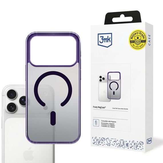 3mk Frosty MagCase for iPhone 17 Pro - Purple