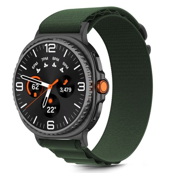 Tech-Protect Nylon Stripe Strap for Samsung Galaxy Watch 40/44/46 mm - Green | Techbox