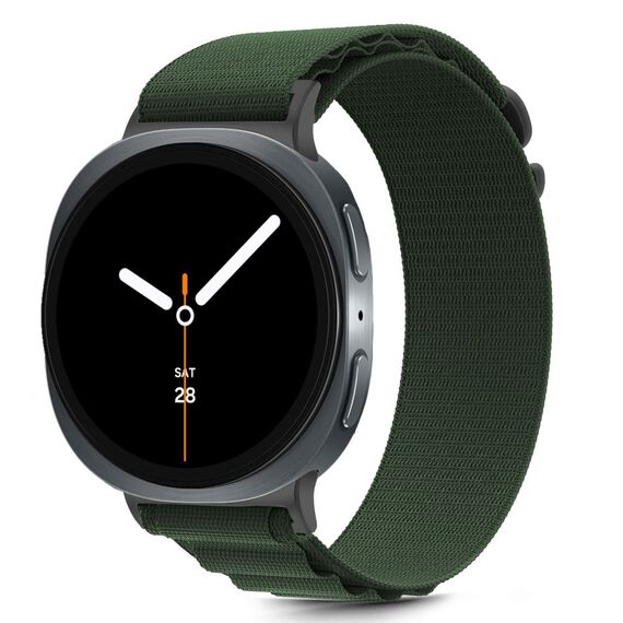 Tech-Protect Nylon Stripe Strap for Samsung Galaxy Watch 40/44/46 mm - Green | Techbox