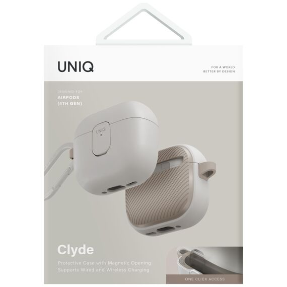 Uniq Clyde Lock Case for AirPods 4 - Beige | Techbox
