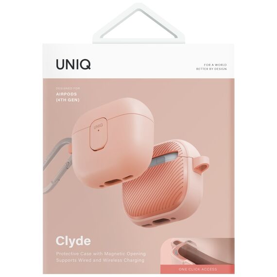 Uniq Clyde Lock Case for AirPods 4 - Pink - Smartphone Accessories - Cables & Accessories - Techbox