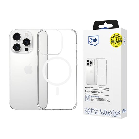 3mk Armor MagCase for iPhone 15 Pro Max - Transparent