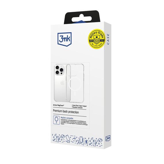 3mk Armor MagCase for iPhone 15 Pro Max - Transparent