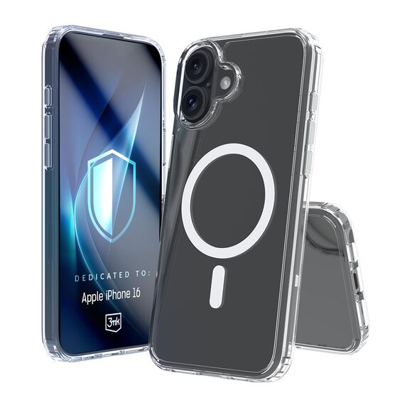 3mk Armor MagCase for iPhone 16 - transparent