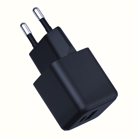 3mk Hyper GaN Charger 20W QC4+ PD PPS USB-C USB-A Wall Charger - Black