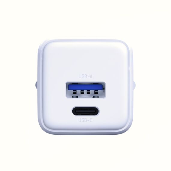 3mk Hyper GaN Charger 20W QC4+ PD PPS USB-C USB-A Wall Charger - White