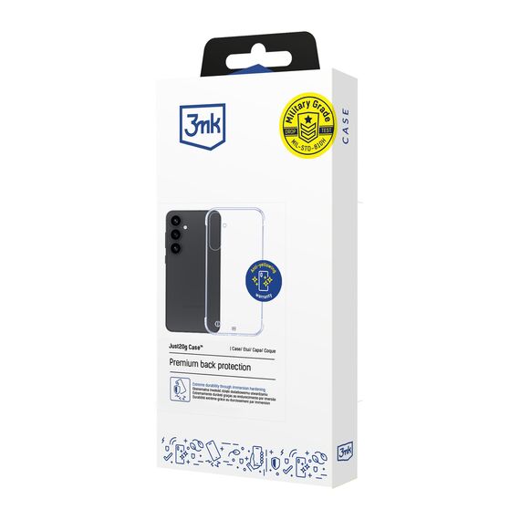 3mk Just20g Clear Case for Samsung Galaxy S25+ - transparent | Techbox