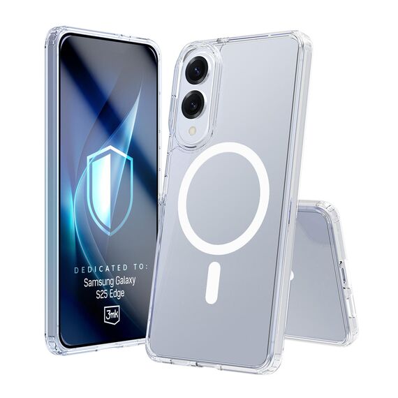 3mk Armor MagCase for Samsung Galaxy S25 Edge - Transparent