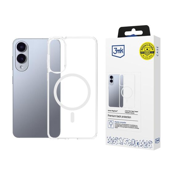 3mk Armor MagCase for Samsung Galaxy S25 Edge - Transparent