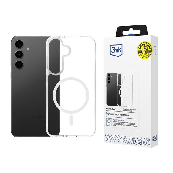 3mk Armor MagCase for Samsung Galaxy S25 FE - Transparent
