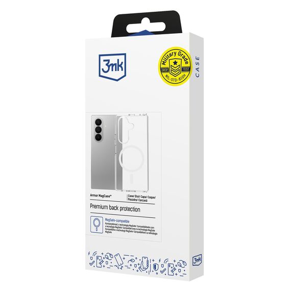 3mk Armor MagCase for Samsung Galaxy Z Fold 7 - Transparent