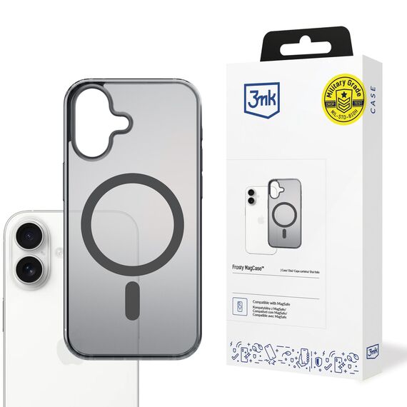 3mk Frosty MagCase for iPhone 17 - Black