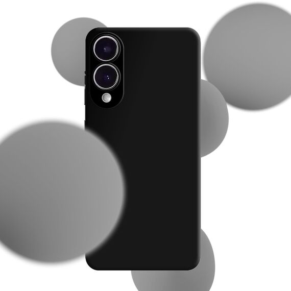 3mk Hardy Silicone MagCase for Samsung Galaxy S25 Edge - Black
