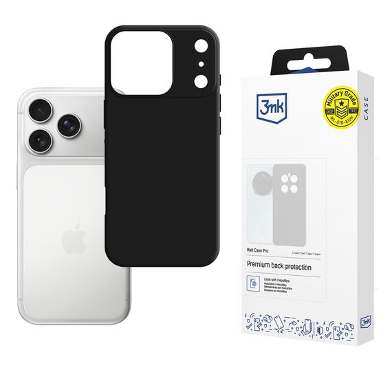 3mk Matt Case Pro for Apple iPhone 17 Pro - Matte Black | Techbox