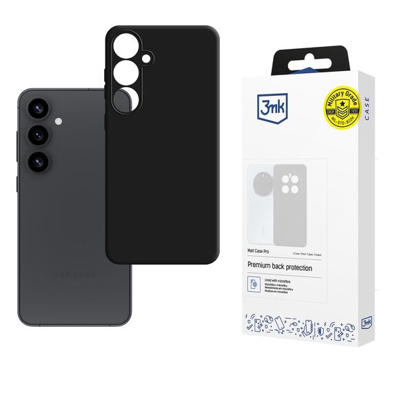 3mk Matt Case Pro for Samsung Galaxy S25+ - matte black | Techbox
