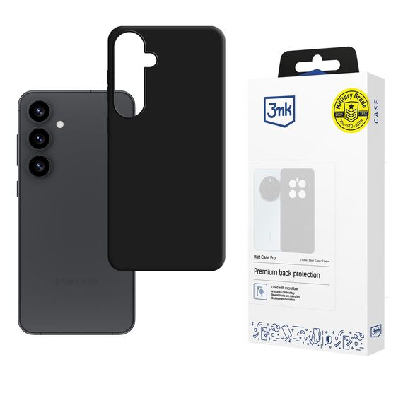 3mk Matt Case Pro for Samsung Galaxy S25 - matte black | Techbox