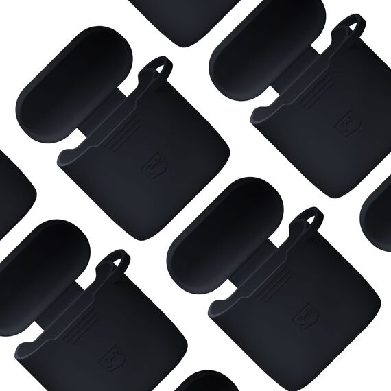 3mk Silicone AirPods Case for Apple AirPods 2 - Black | Techbox