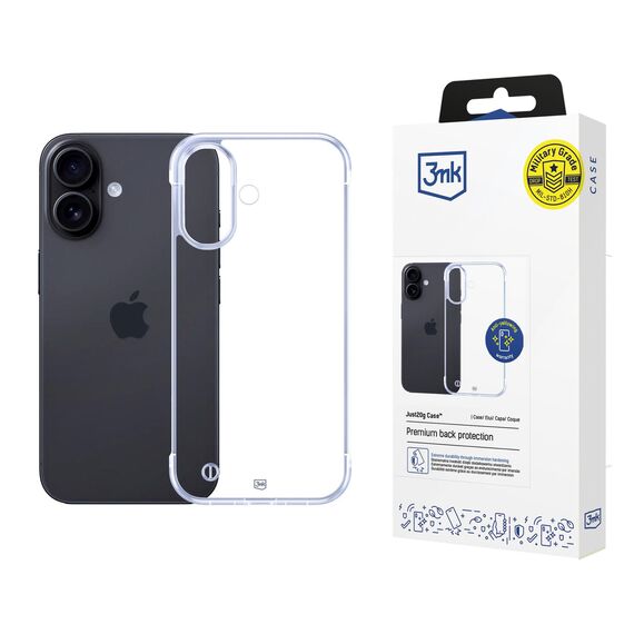 3mk Just20g Clear Case for Apple iPhone 16 - transparent | Techbox