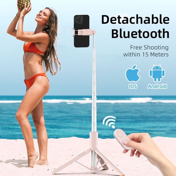 Selfie Stick Tech-Protect L09S with Tripod - Pink