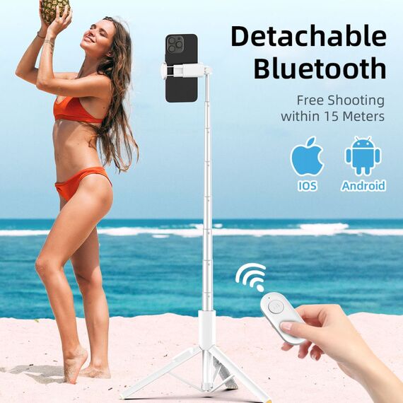 Selfie Stick Tech-Protect L09S with Tripod - White