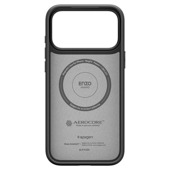 Spigen Enzo Aramid "T" MagSafe case for iPhone 17 Pro Max - black - Apple Cases - Cases - Techbox