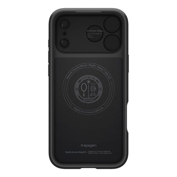Spigen Optik Armor MagSafe case for iPhone 17 Pro - black | Techbox